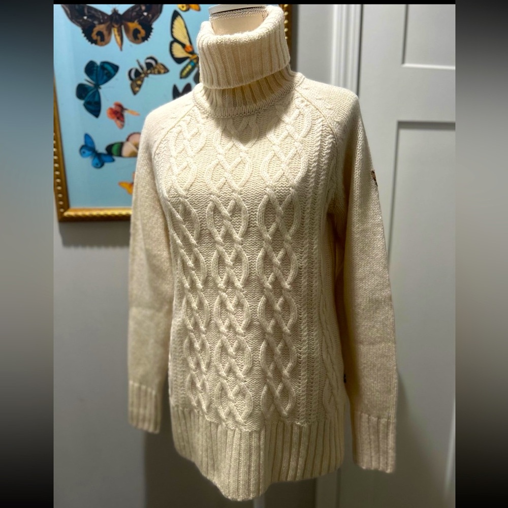 Women's Fjallraven Ovik Cable Knit Pullover Sweater - small